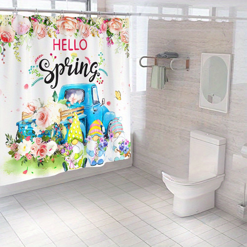 Donkey Printed Bathroom Set Waterproof Polyester - Temu