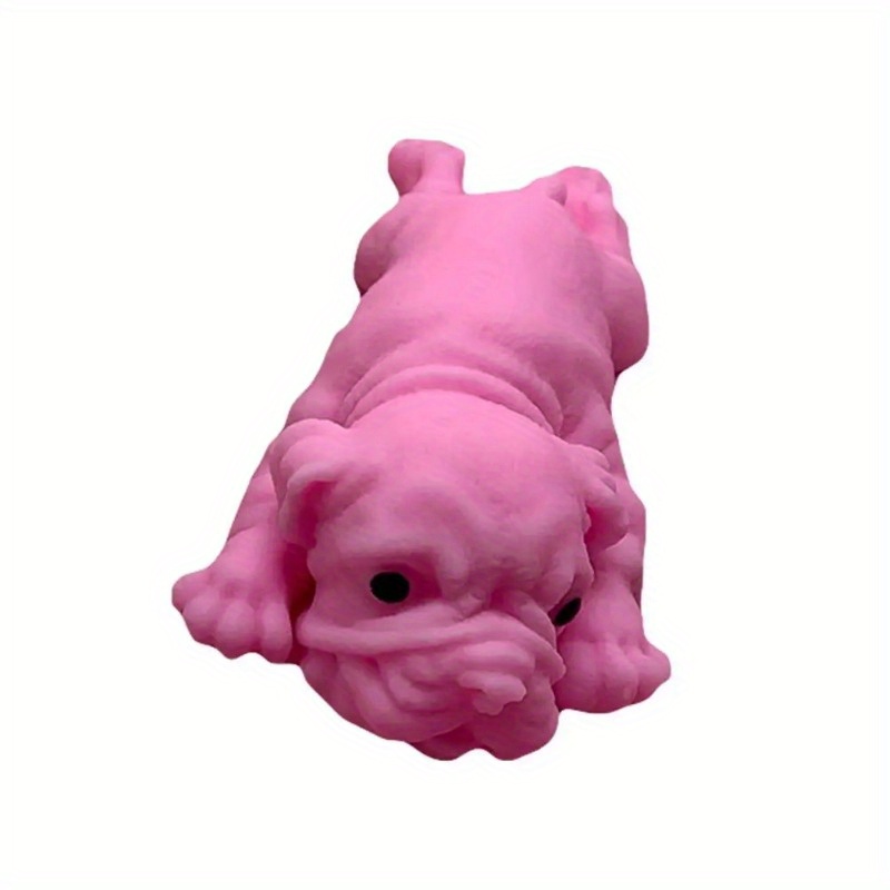 Soft Realistic Silicone Bulldog Stress Relieve Squeezing Toy