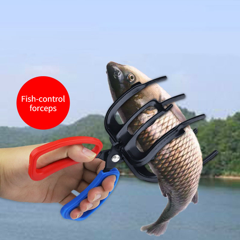 1Pc Fish Locking Fish Clamp Fish Gripper Holder Fishing Accessory (Black) 