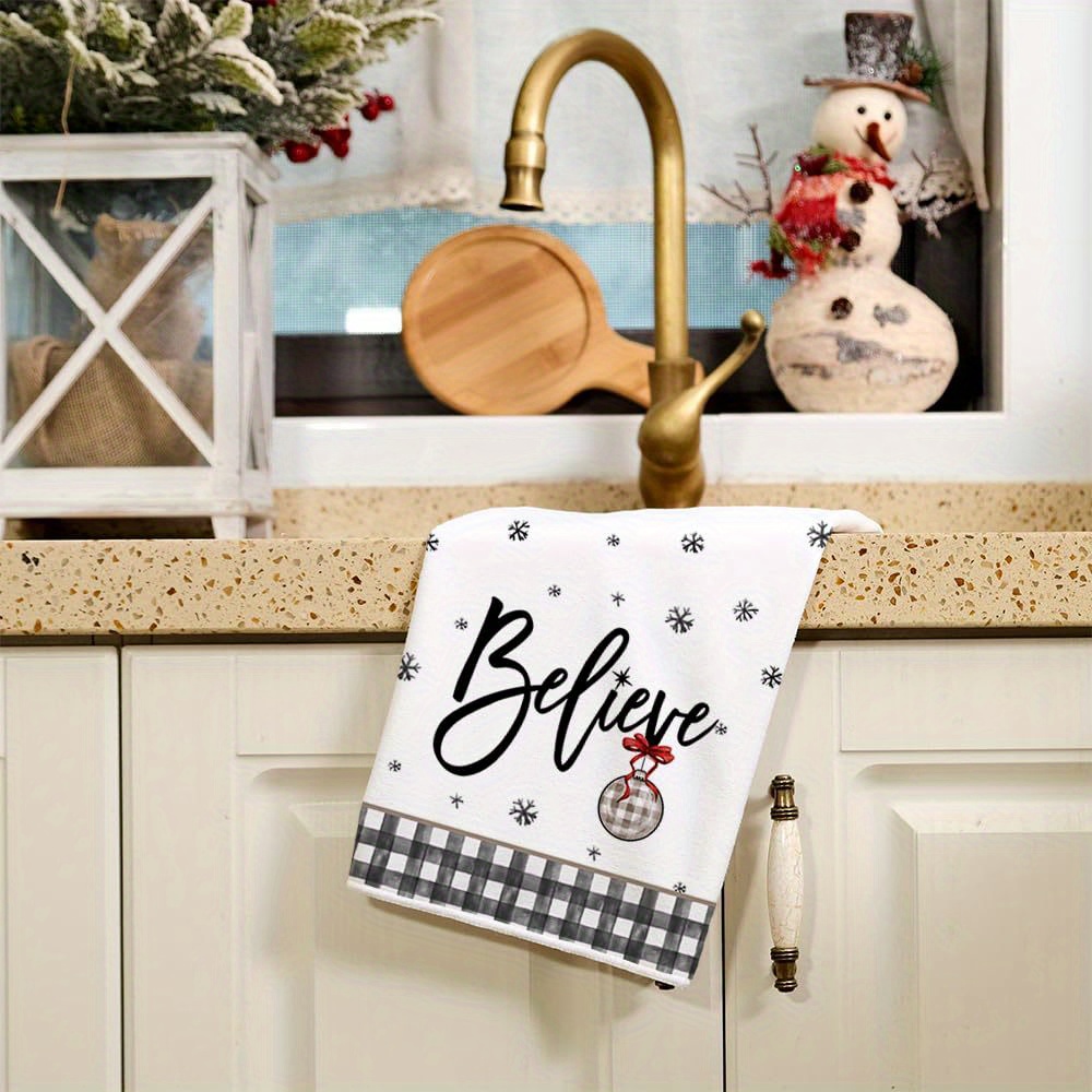 Farmhouse Holiday Kitchen Towels & Dish Cloth Set