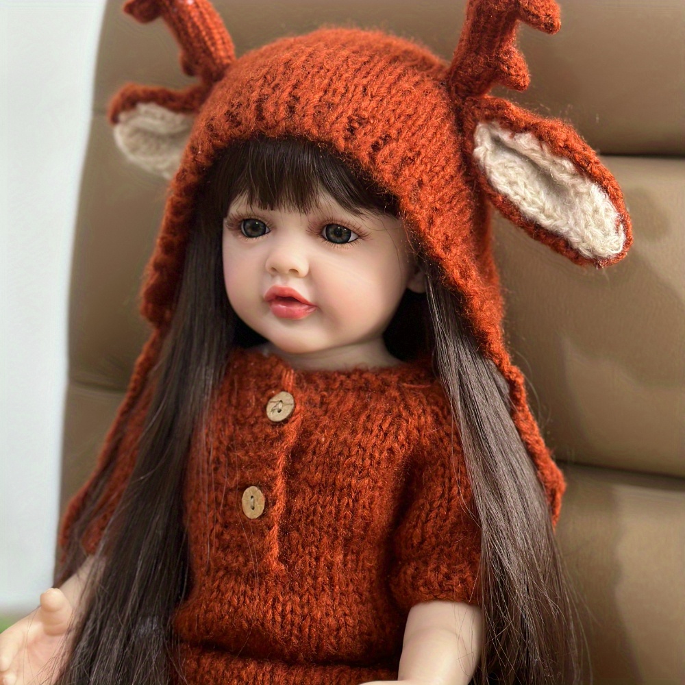 Lifelike Realistic Reborn Baby Girl Doll Full Silicone Long - Temu