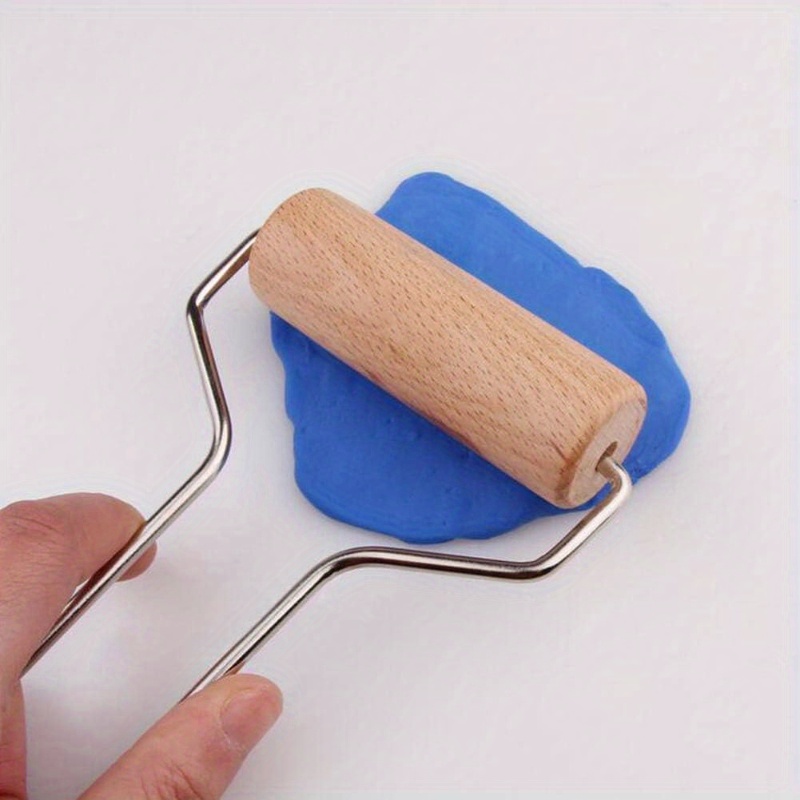 Brayer Rolling Pin Polymer Clay Stamping Acrylic Roller with