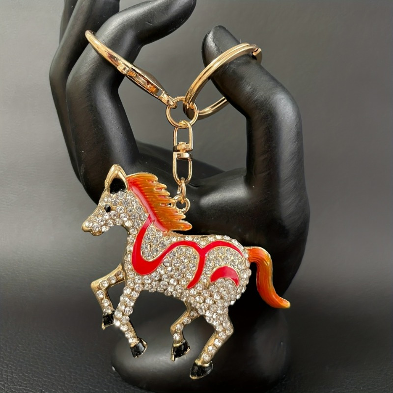 Cute Animal Keychain Pendant Vintage Horse Pendant Keyring - Temu