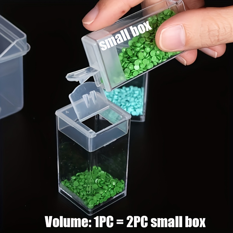 24 Pcs Small Bead Organizer Bead Case Storage Organizer Diamond