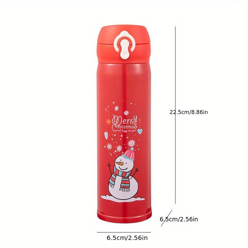 Christmas Vacuum Flask Insulated Water Bottles Travel - Temu