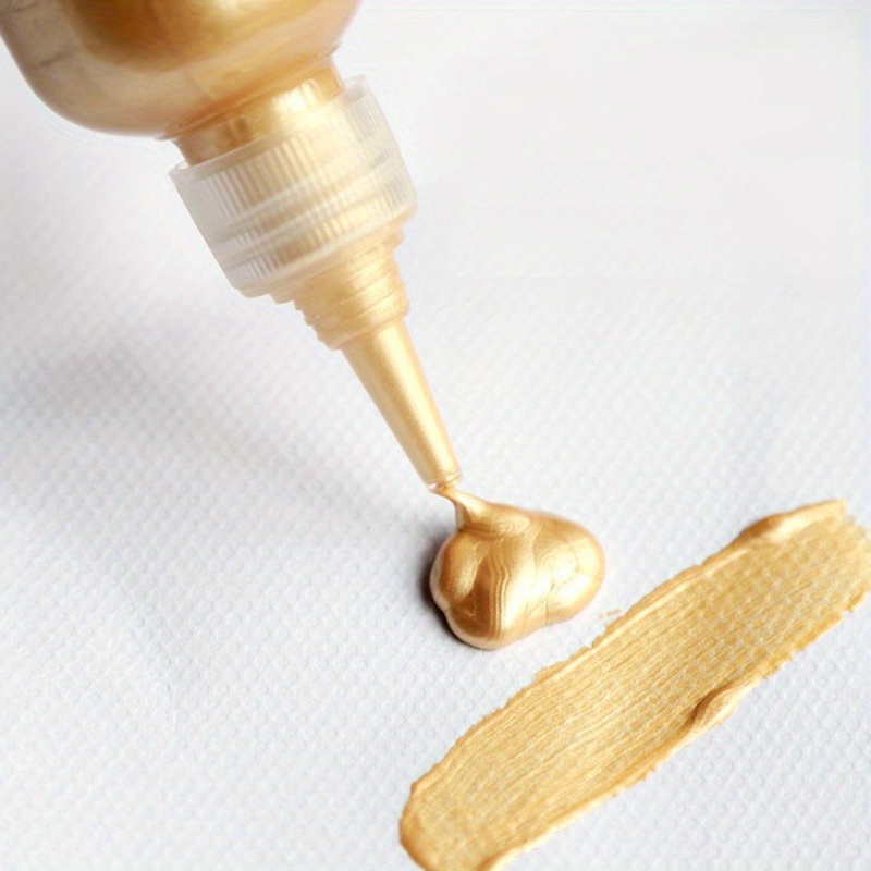 Golden Paint Metallic Acrylic Paint Waterproof Fade proof - Temu