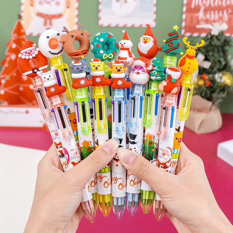 Cartoon Sanrio Family 6 Pcs Cute 10 Colors Ballpoint Pens, Hello Kitty  Kuromi Melody Aesthetic Multi-color Pens, Gift Pens Office School Supplies