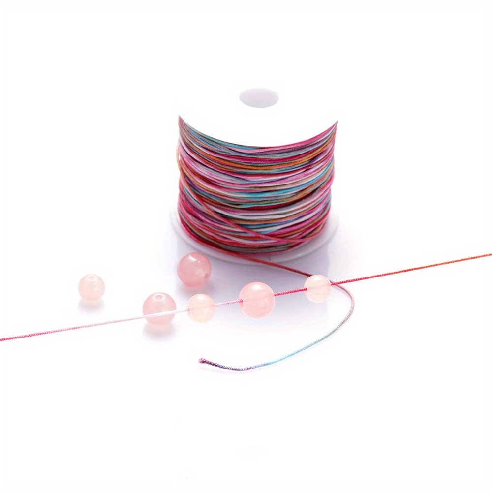 30 Meters Colorful Nylon Thread Cord Rope Diy Beading - Temu