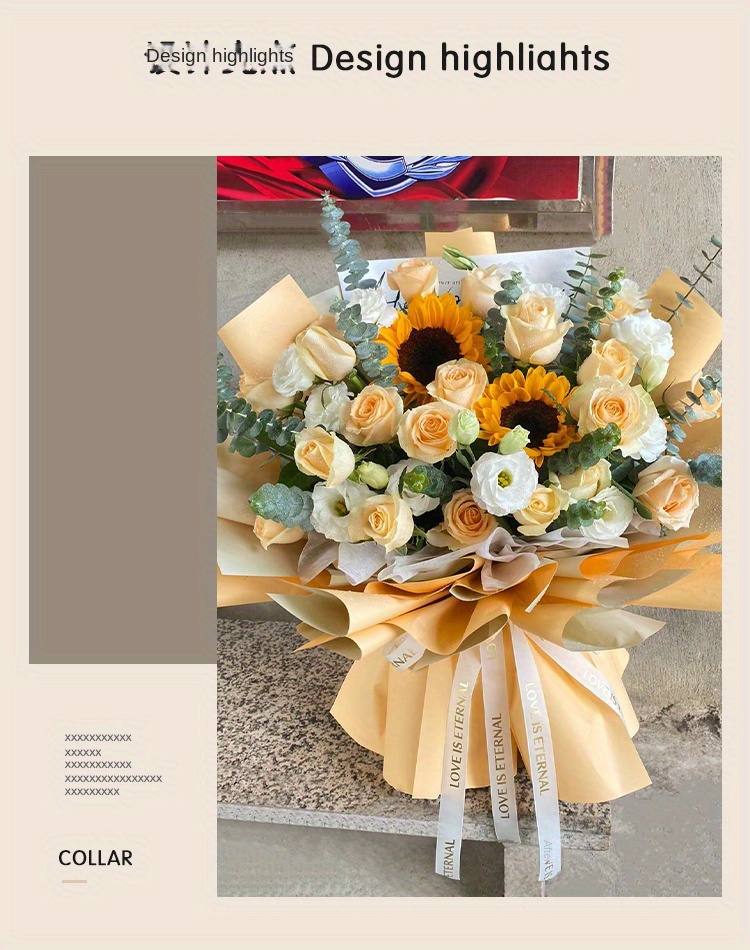 Korean Style Wrapping Paper for flower bouquet design and gift