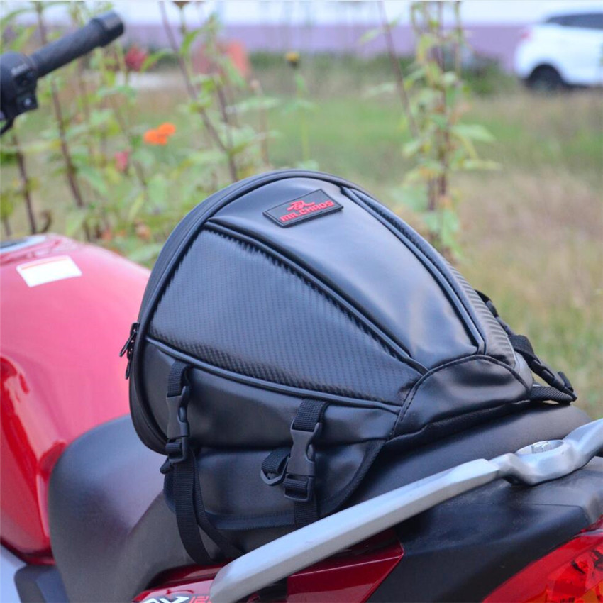 Waterproof Motorcycle Tail Bag 37L Tool Box Rear Seat Bag Rider