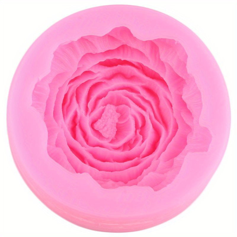 2PCS Flower Mold Silicone Candle Soap Molds Bloom Flower Silicone Fondant  Mol