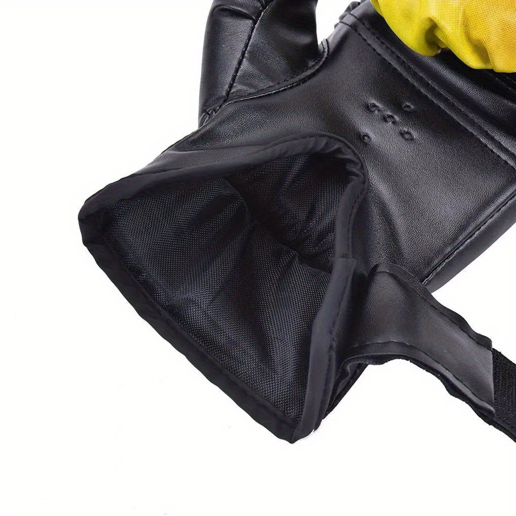 Boxing Glove Leather Kickboxing Protective Gloves Punching Sanda