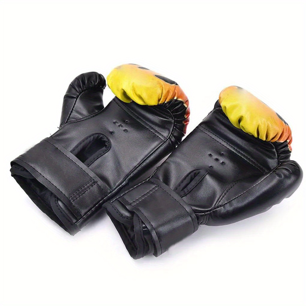Boxing Glove Leather Kickboxing Protective Gloves Punching Sanda