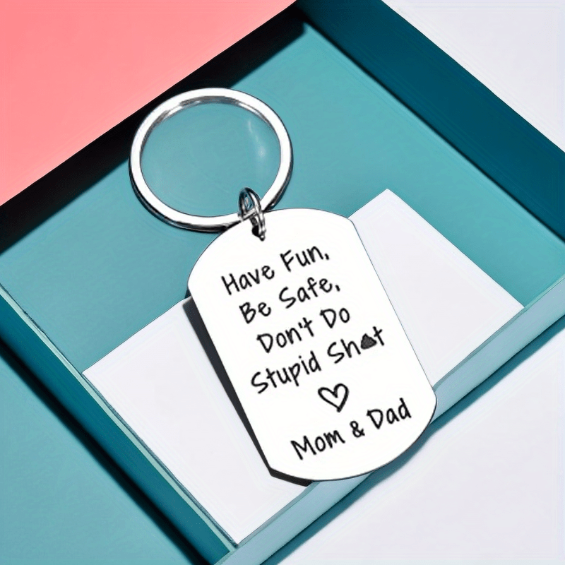 Don't Do Stupid Love Mom FUNNY Prank Keychain