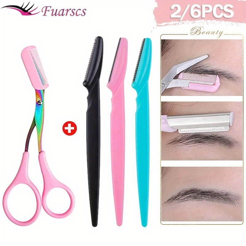 Eyebrow Razor, Eyebrow Trimmer, Herramientas De Forma De Cejas, Cuchilla De  Acero Inoxidable Para Raspar Cejas, Herramientas De Eliminación De Belleza