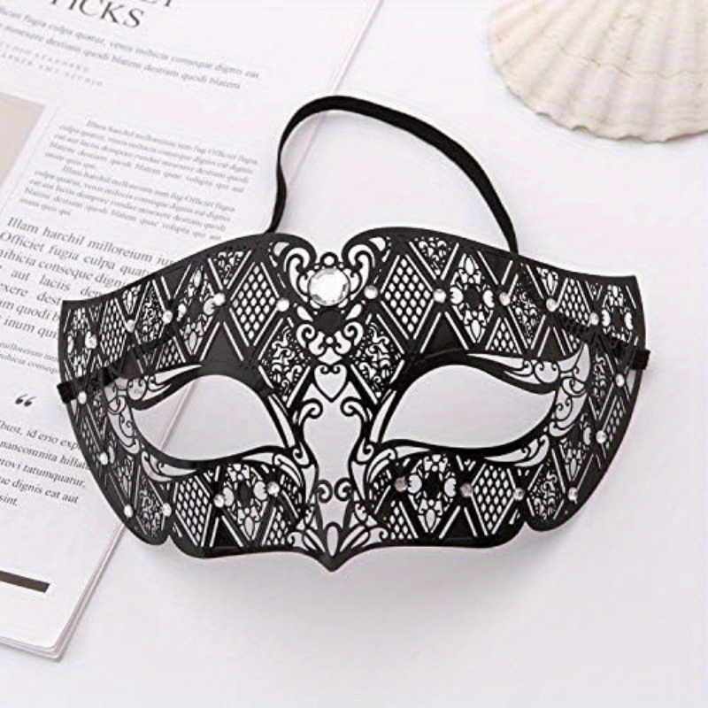 1pc/3 Stili Maschera Per Travestimento Da Donna Maschera In Metallo  Ultraleggero Strass In Metallo Lucido Maschera Veneziana Da Ballo Serale  Per