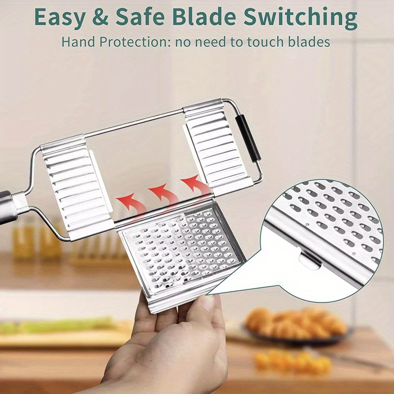 Multi-Purpose Kitchen Vegetable Slicer Cheese Grater Handheld