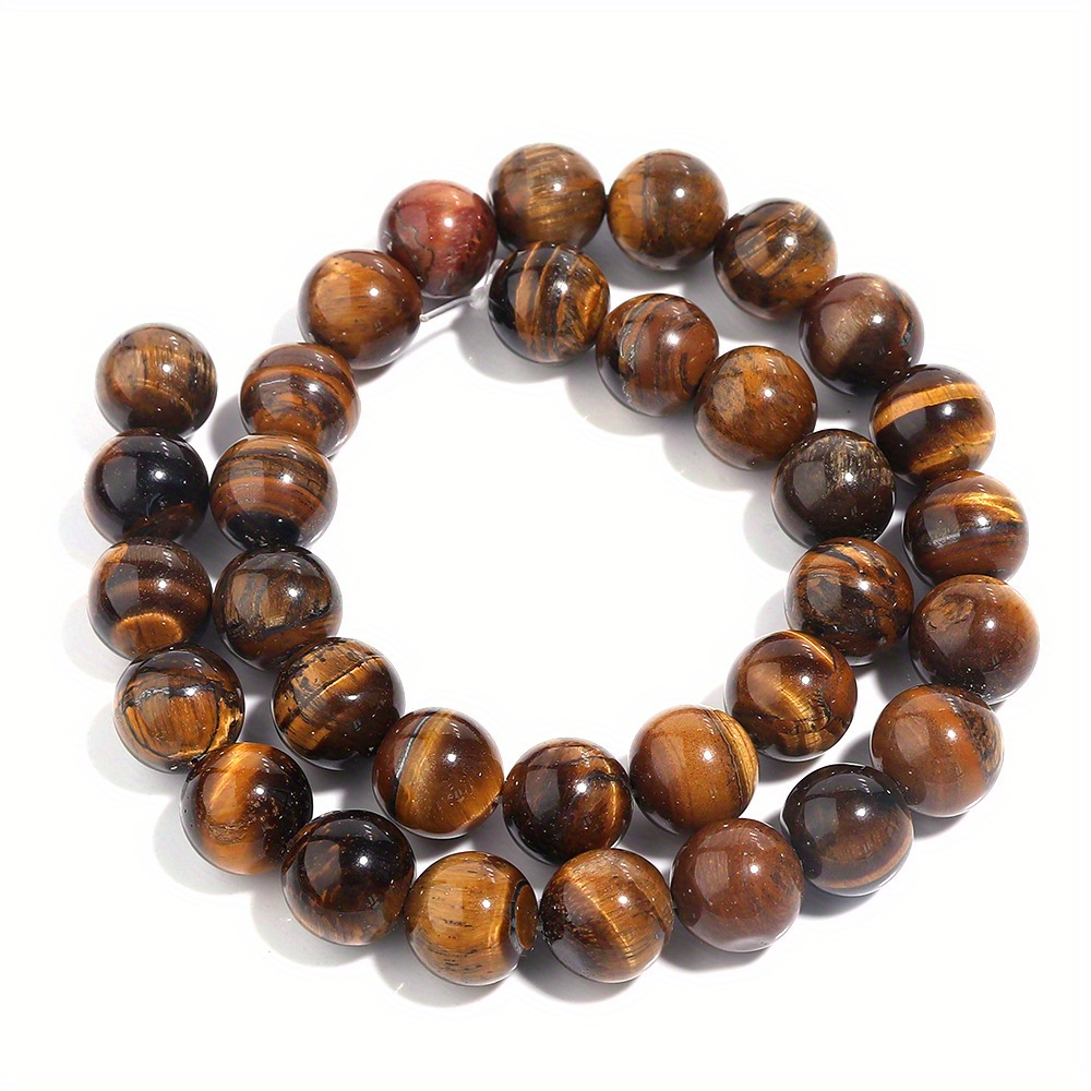 8mm Natural Yellow Tiger Eye Beads Round Gemstone Loose Beads for Jewelry  Making (46-48pcs/strand)