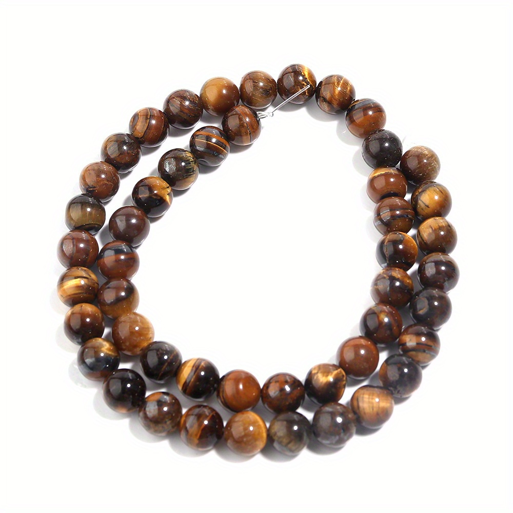 8mm Natural Yellow Tiger Eye Beads Round Gemstone Loose Beads for Jewelry  Making (46-48pcs/strand)