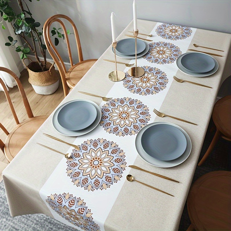 Home Textile PVC Vinyl Heat Resistance Table Cover Kitchen Table Cloth -  China Vinyl Table Cloth and Vinyl Tablecloth price