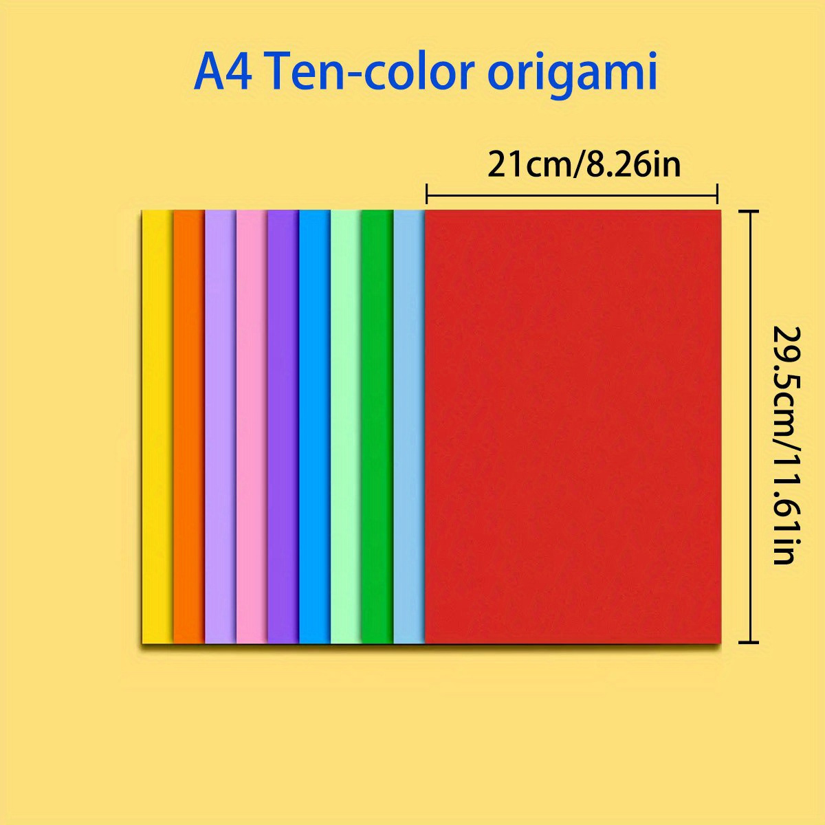 Carta Origami 100 Fogli, Carta Quadrata Facile Piegare In 10 Colori  Studenti Principianti Documenti Adulti Progetti Arti E Mestieri Materiale  Scolastico 8,2 * 11,6 Pollici, Acquista Temu E Inizia A Risparmiare