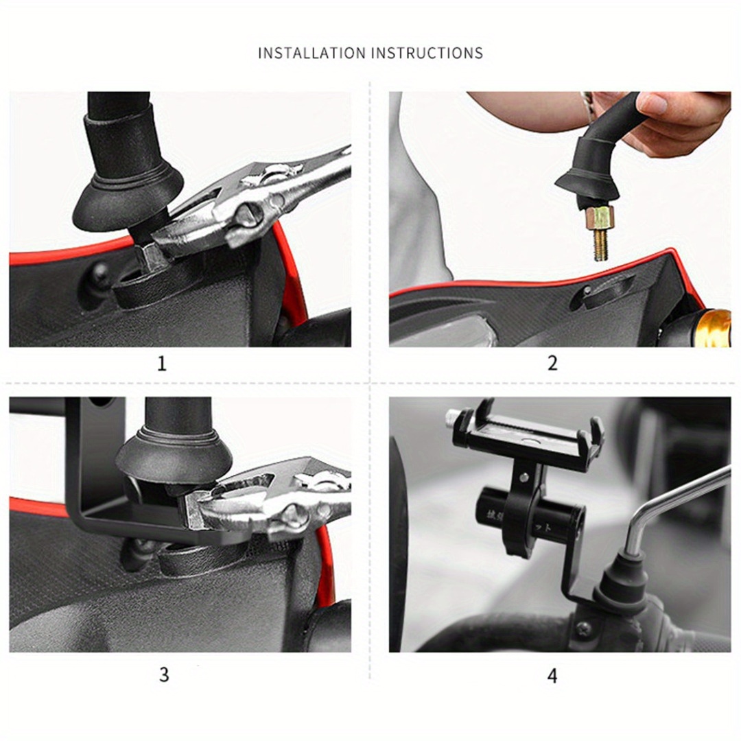 Aluminum Bike Motorcycle Mobile Phone Holder Bracket
