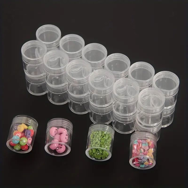 1 Set, 30 Bottles Bead Organizer, Bead Containers, Craft Storage  Containers, DIY Diamond Painting Storage Containers Bead Storage Containers  With Lids