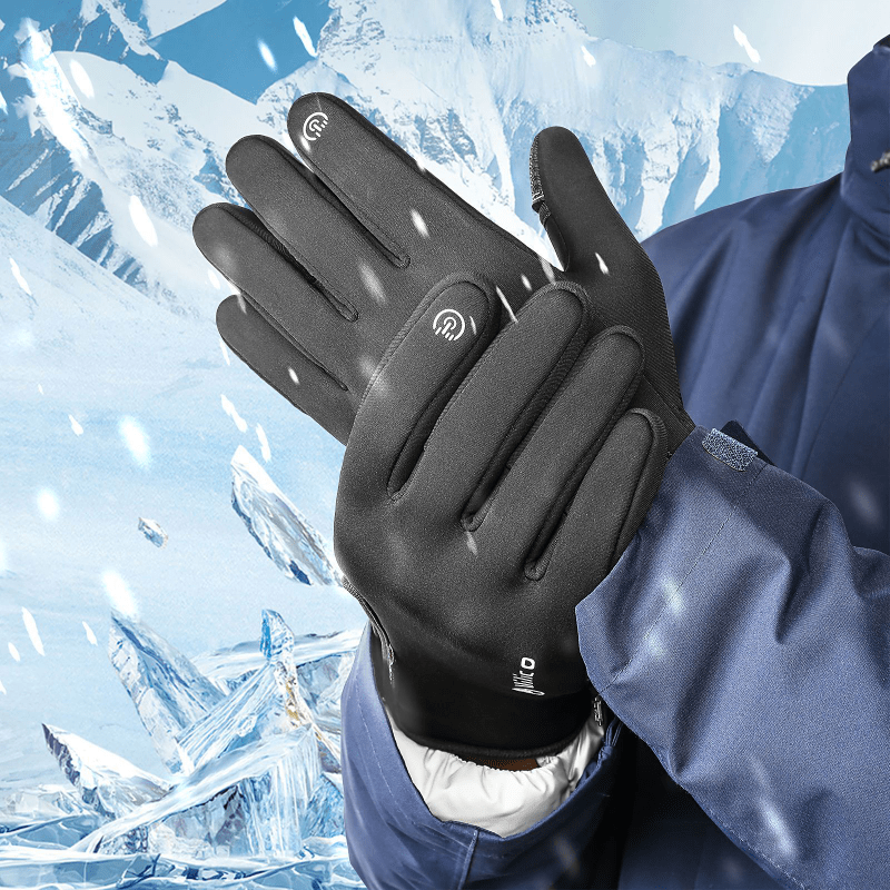 Winter Outdoor Windproof Warm Gloves Waterproof Touch Screen - Temu