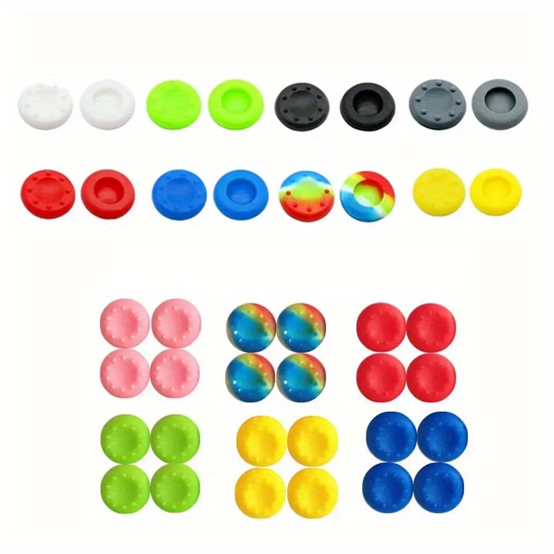 10-40 kosov/Lot Pisani Silikonski Ročaj za Palčko Joystick za Sony Playstation4 PS3 Xbox360 ONE