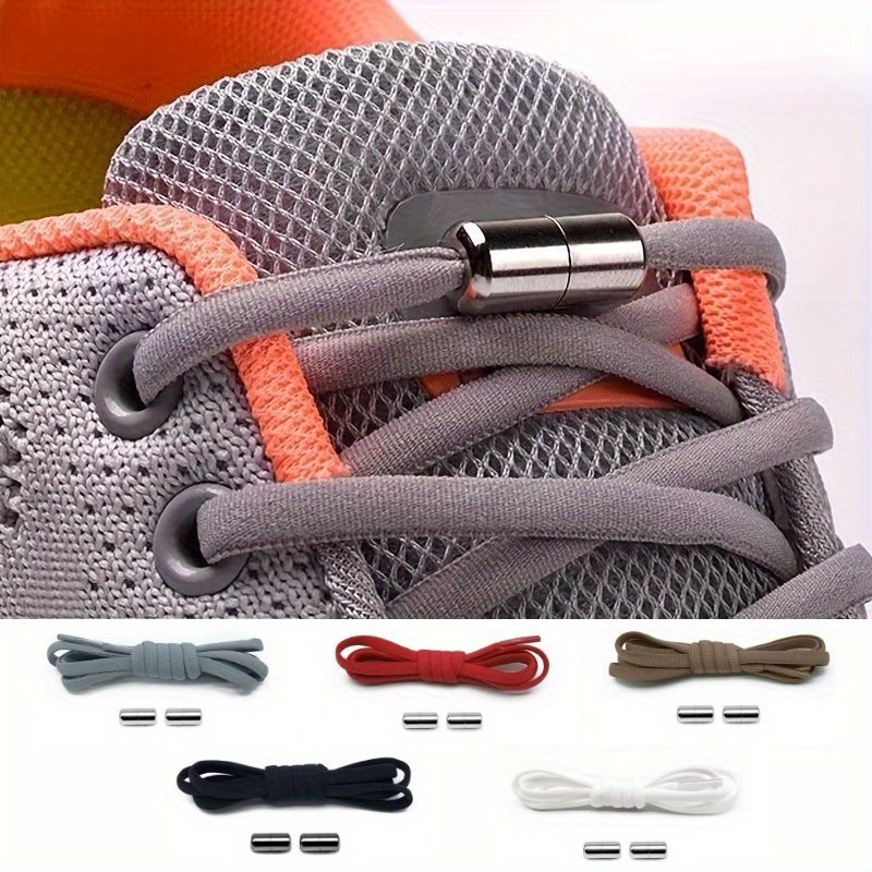 Elastic Silicone Shoe Laces Screw Shoelaces Lazy Shoe Lace Unisex No Tie