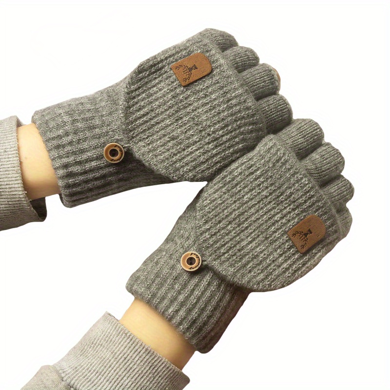 Guantes Punto Cálidos Pantalla Táctil Guantes Invierno - Temu