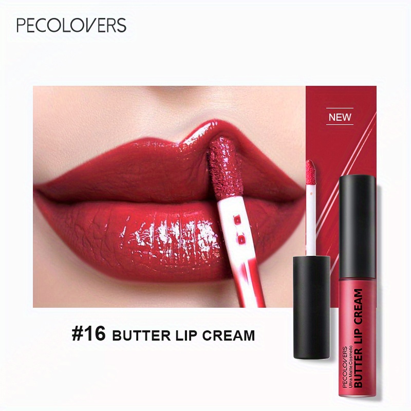 Pecolovers Winter Nude Butter Lipstick Gloss Clear Red Lip Glosses