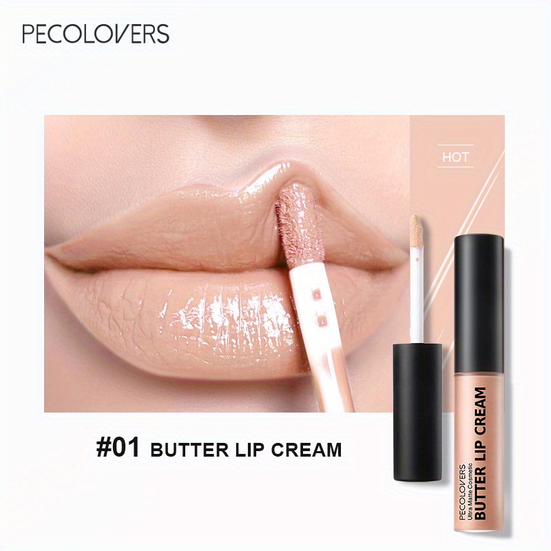 Pecolovers Winter Nude Butter Lipstick Gloss Clear Red Lip Glosses