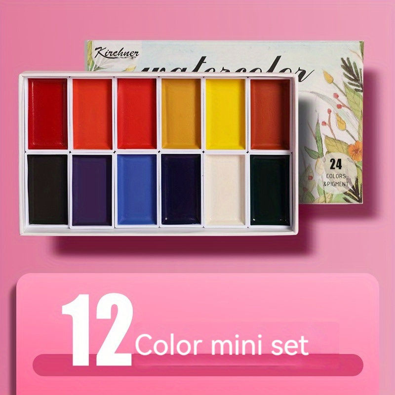 60 Colors Watercolor Paint Set Portable Watercolor Set Solid - Temu Ireland