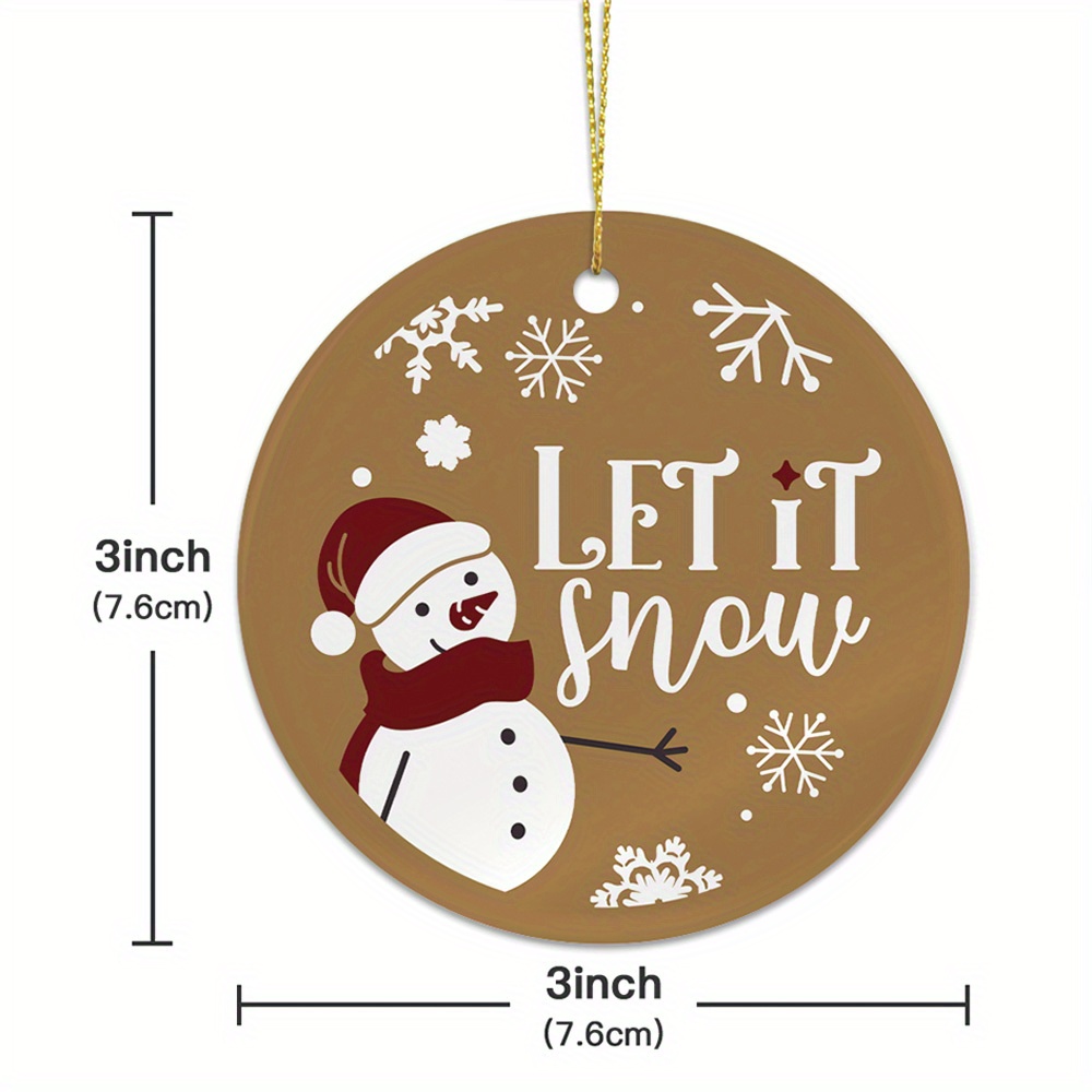 Let it Snow Artwork | Christmas hone Decor | Snowman Art | Chalk Art