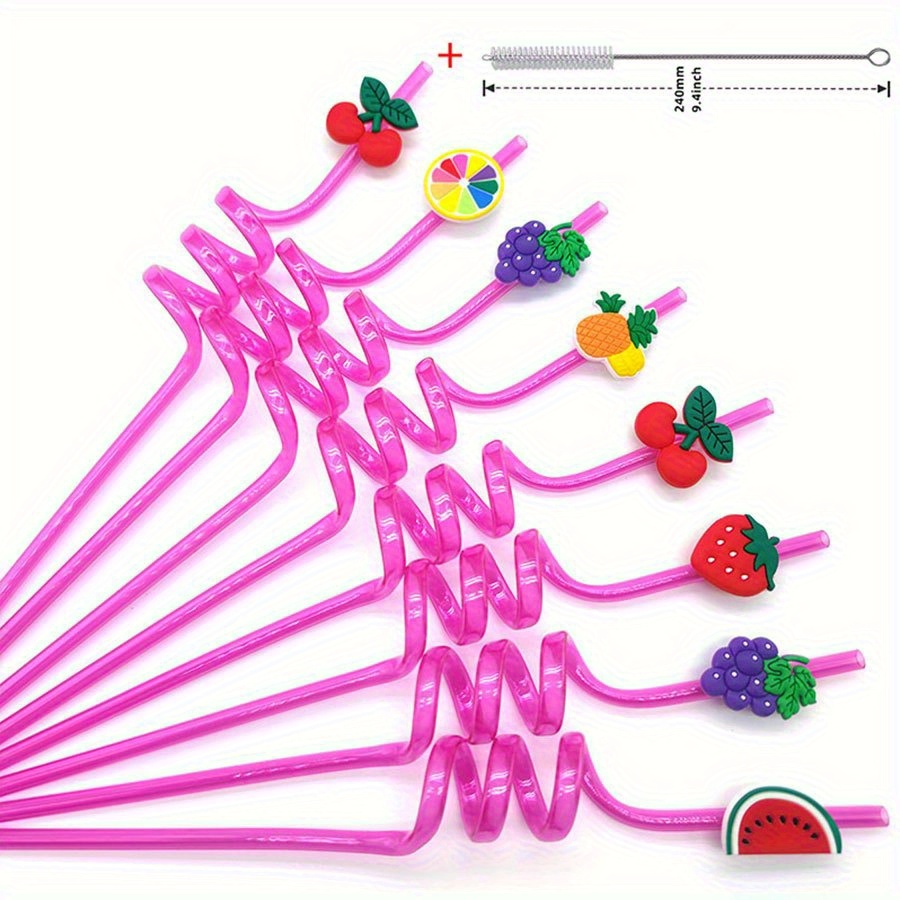  12-Pk Crazy Straws for Kids Silly Straws for Kids Plastic Straws  Reusable Drinking Straws Reusable Plastic Straws Plastic Reusable Straws  for Kids Reusable Straws Hard Plastic Straws Party Straws : Everything