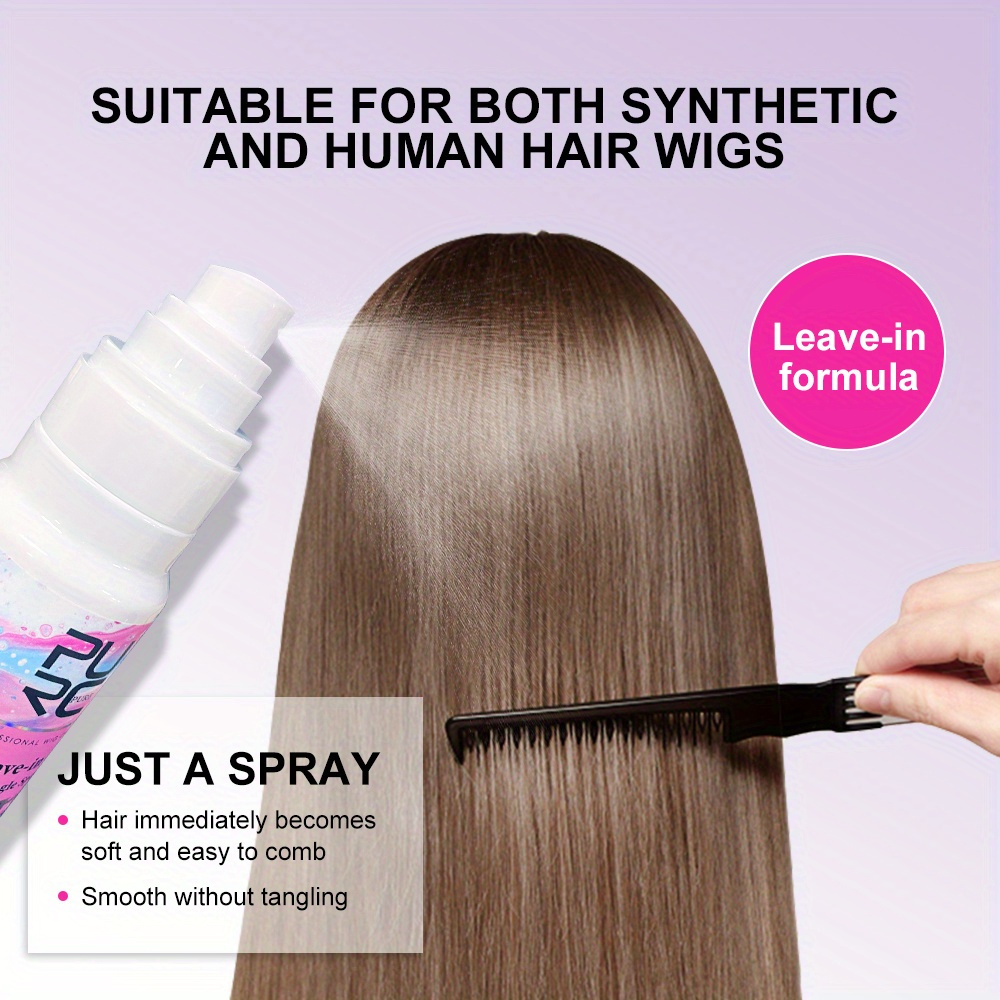 2.71oz Wig Care Wig Detangle Spray Smoothes Frizz And Soft And Easy For Human Lace Wig Hair Extension Wig Hat