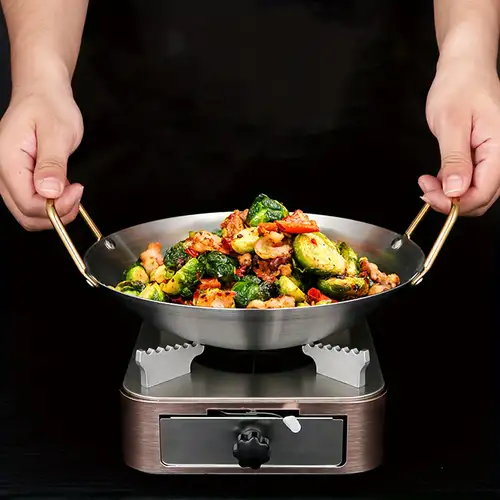 Stainless Steel Frying Pan Thickened 304 Stainless Steel Uncoated