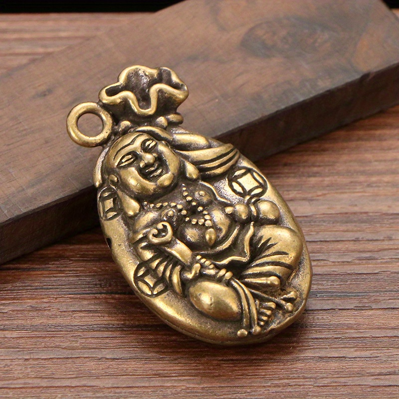 Brass Dragon Key Chain Pendant Retro Copper Key Chain