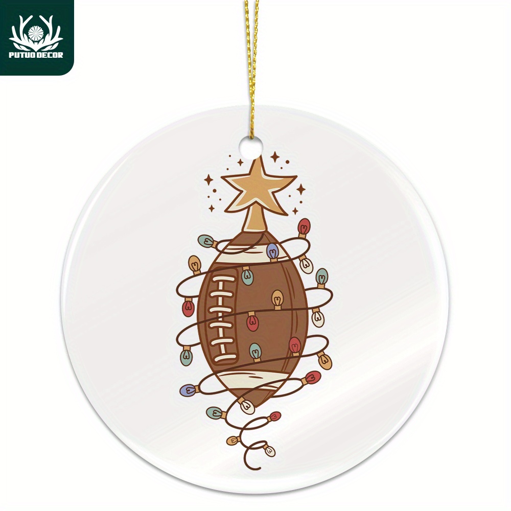 1pc Logo Rugby Cadeau Joyeux Noël Décoration Murale - Temu France