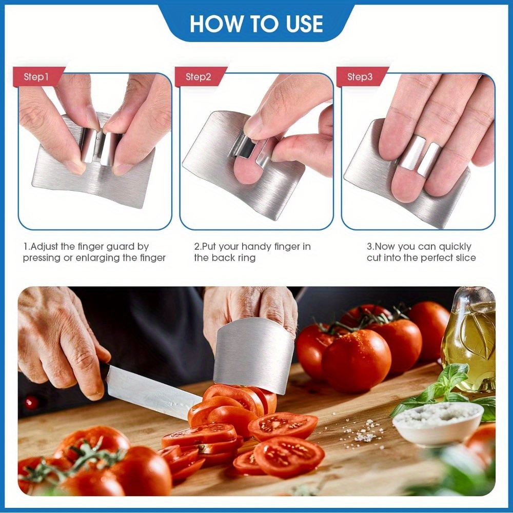 Finger Guards Cutting Stainless Steel Knife Cutting Finger - Temu Canada