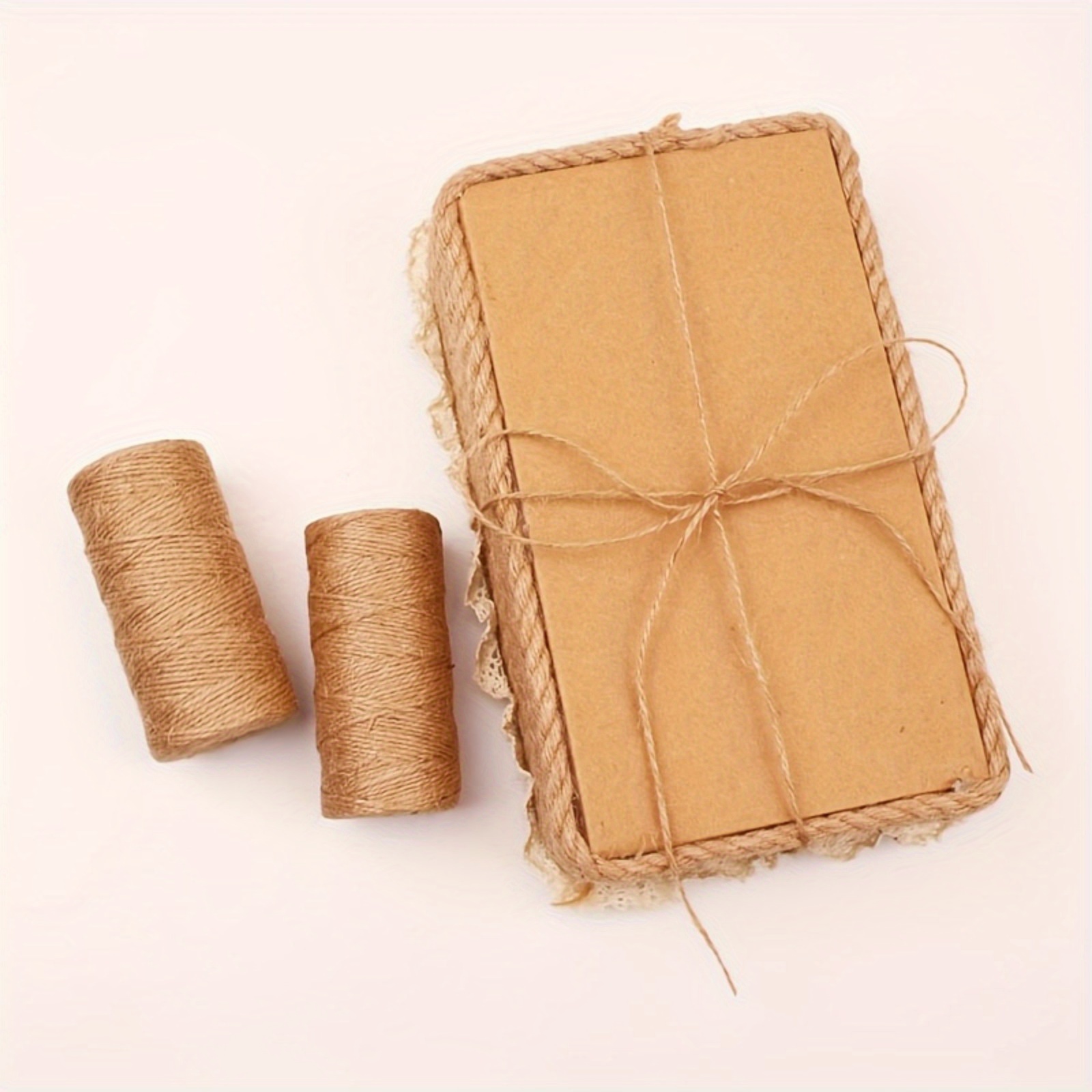 Natural Jute Twine Long Twine For Crafts, Gift Wrapping, Gardening Wedding  Decoration (brown ) - Temu