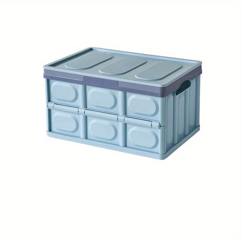 1pc Boîte De Rangement Pliable En Plastique Avec Couvercles Et Poignée,  Conteneurs De Rangement Empilables Pour