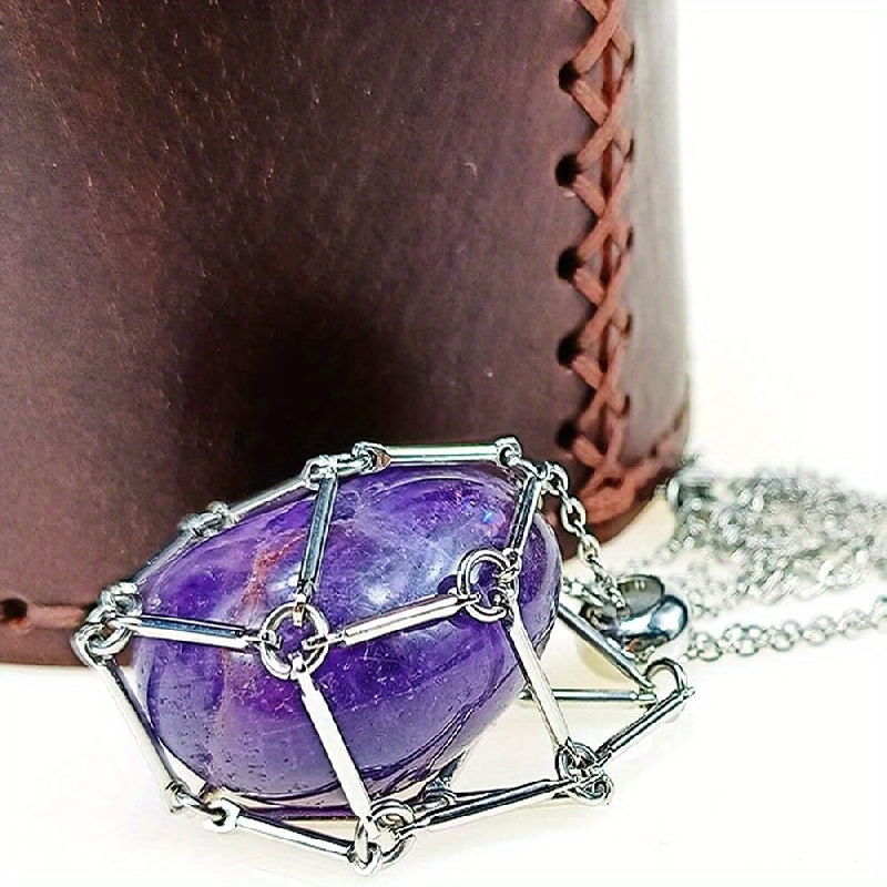 Crystal Holder Necklace Cage for Stones Adjustable India