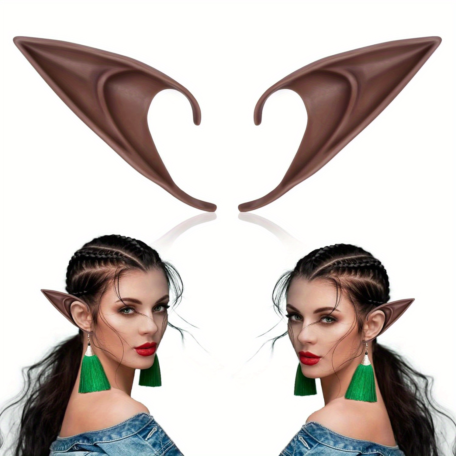 Elf Ears Fairy Ears Cosplay for Women Kids Fairy Accessories Halloween Accessories Christmas Elf Costumes Cosplay Ears, Christmas Gifts,Temu