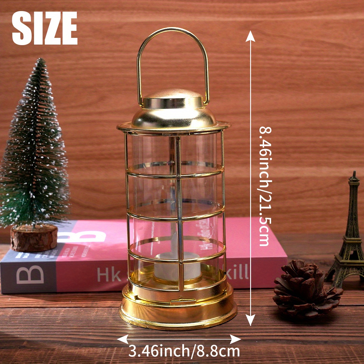 Portable Hollow Lantern Holiday Lantern Decorative Lamp Led Temu