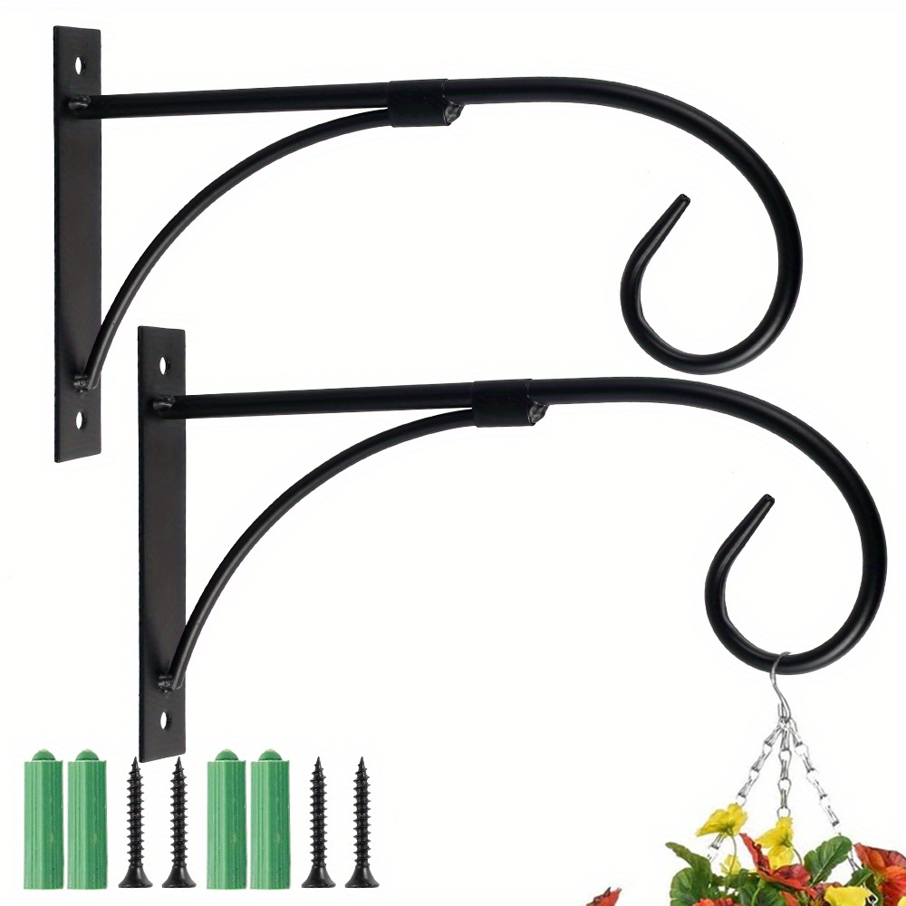 2pcs Hanging Plant Bracket Wall Hook Wall Mount Plant Hangers For