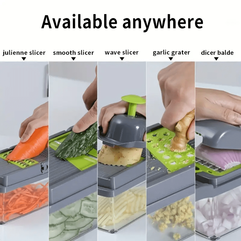 Food Chopper Multifunctional Vegetable Choppeing With Container 14