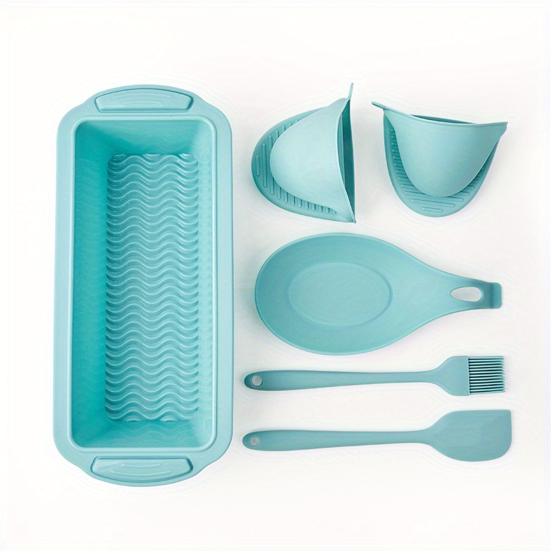 5 Piece Non-Stick Silicone Cake Baking Set with Baking Tray