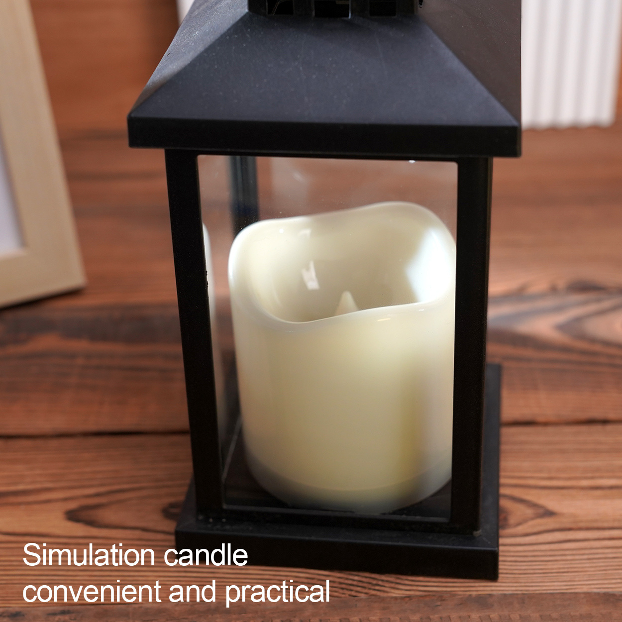 Lantern Decorative Candle Holders,Battery-Powered LED Candlestick